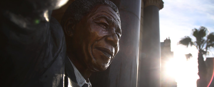 The bronze statue of Nelson Mandela outside the City Hall in Cape Town, the place where he addressed thousands of supporters on his release from prison in 1990. Picture: Bertram Malgas/EWN