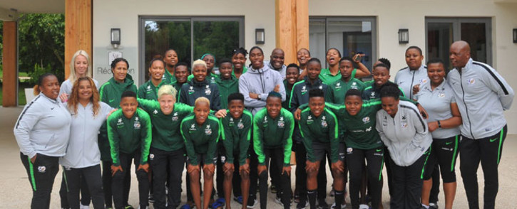 South African Olympic champion Caster Semenya with Banyana Banyana in France on 12 June 2019. Picture: @Banyana_Banyana/Twitter