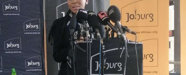 City of Johannesburg Mayor Mpho Phalatse announces her mayoral committee members at a briefing in Braamfontein on 13 December 2021. Picture: @CityofJoburgZA/Twitter