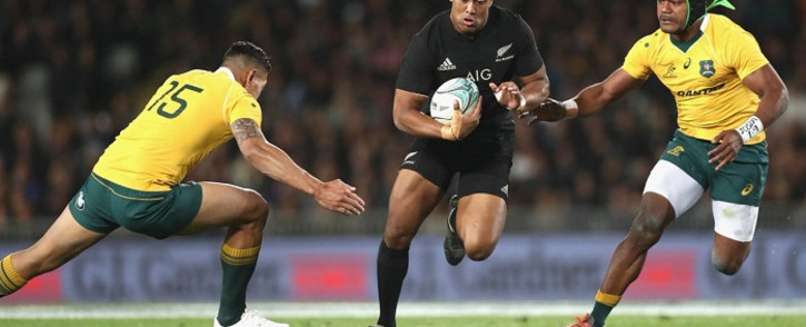 FILE: Former winger Julian Savea takes his Test tally to 44 fourth on the all-time list for the All Blacks. Picture: Twitter @AllBlacks.