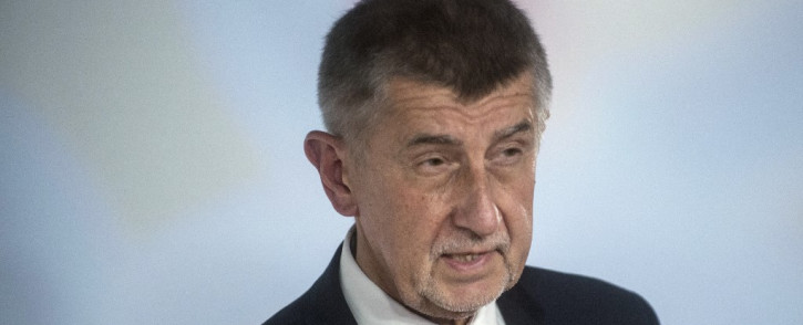 Czech Prime Minister and leader of the ANO movement, Andrej Babis answers journalists' questions prior his television debate for the parliamentary elections at Czech TV Nova in Prague on 7 October 2021. General elections in the Czech Republic will be held on 8 and 9 October 2021. Picture: AFP
