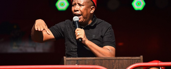 EFF leader Julius Malema was speaking at the EFF June 16 commemoration outside the Uitsig High School in Centurion. Picture: @EFFSouthAfrica/Twitter.