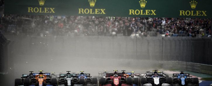 FILE: Drivers take the start of the Formula One Russian Grand Prix at the Sochi Autodrom circuit in Sochi on 26 September 2021. Picture: Alexander NEMENOV/AFP