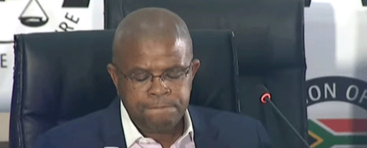 A screengrab of former Prasa CEO Lucky Montana appearing at the state capture inquiry on 16 April 2021. Picture: SABC/YouTube
