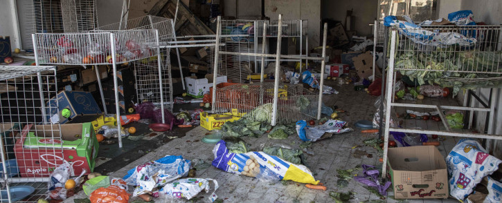 Several shops were looted and set alight in Malvern on 1 September 2019. Picture: Abigail Javier/EWN
