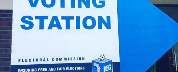 IEC voting station signage. Picture: Ian Bredenkamp/iWN.