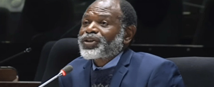 A screengrab of Abel Sithole, principal executive officer of the Government Employees Pension Fund, at the PIC inquiry on 15 July 2019.
