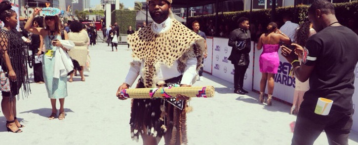 Sjava at the 2018 BET Awards. Picture: @BETAfrica/Twitter