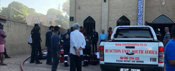 A mosque in Verulam, KwaZulu-Natal, has been attacked by a group of men on 10 May 2018. Picture: Reaction Unit South Africa Facebook page.