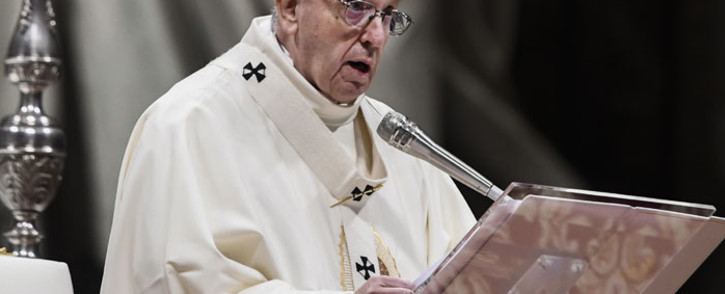 FILE: Pope Francis gives mass. Picture: AFP