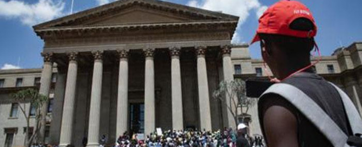 Wits University SRC leaders disrupted classes, calling on other students to demonstrate with them as they called for an end to the accommodation crisis at the institution on 4 March 2020. Picture: Sethembiso Zulu/EWN