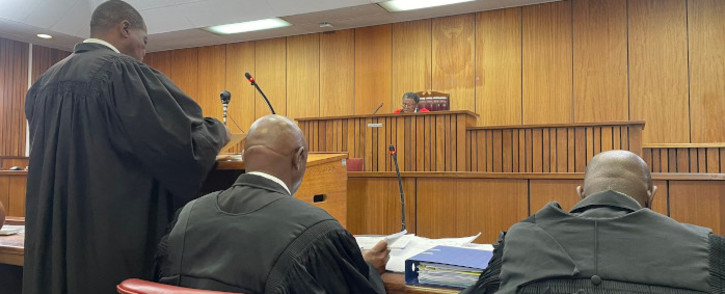 Advocate Thulani Mngomezulu resumes his cross-examination of Brigadier Bongani Gininda in the Senzo Meyiwa murder trial in the Pretoria High Court on 30 November 2023. Picture: Kgomotso Modise/Eyewitness News