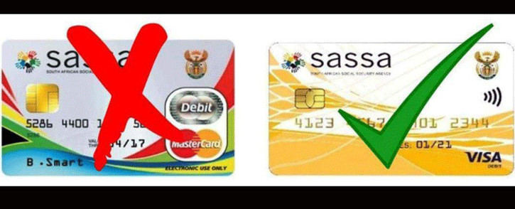 FILE: Old and new Sassa cards. Picture: OfficialSASSA/Twitter.