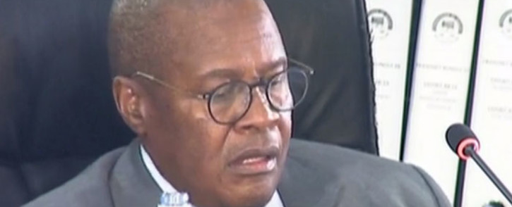 A screengrab of Brian Molefe giving evidence at the state capture inquiry on 9 March 2021. Picture: SABC/YouTube
