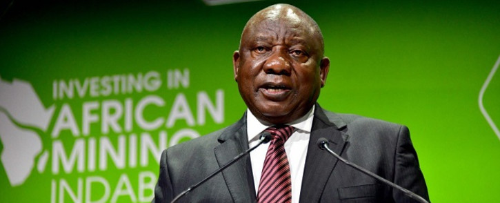 President Cyril Ramaphosa at the Annual Mining Indaba on Tuesday, 10 May 2022. Picture: PresidencyZA/Twitter