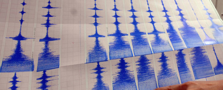 FILE: A seismograph takes readings of an earthquake. Picture: AFP