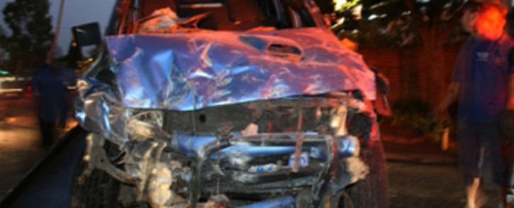 Accident damaged vehicle. Picture: Taurai Maduna/Eyewitness News