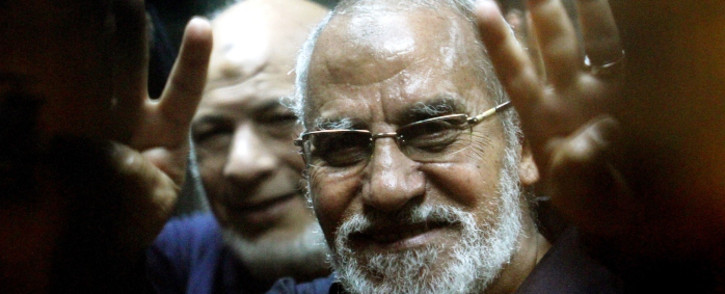 Egyptian Brotherhood's supreme guide Mohamed Badie. Picture:AFP.