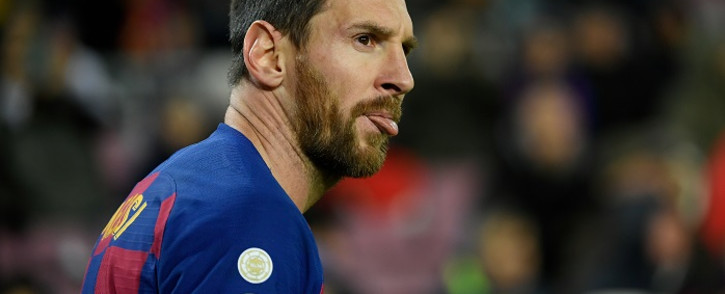 Barcelona's Argentine forward Lionel Messi looks on during the Spanish league football match between FC Barcelona and Granada FC at the Camp Nou stadium in Barcelona on 19 January 2020. Picture: AFP