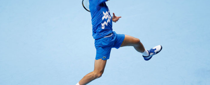 FILE: Novak Djokovic puts some effort into a return at the ATP Finals. Picture: @atptour/Twitter