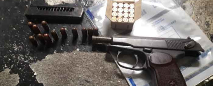 An unlicensed firearm and ammunition that was confiscated by Cape Town police on 15 May. Picture: SAPS.