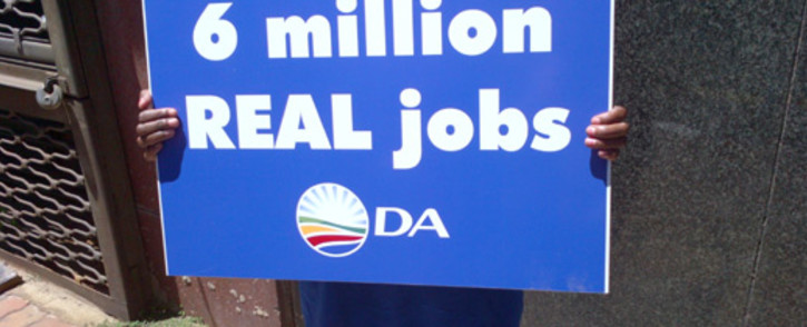 FILE: Demonstrators are demanding jobs from Premier Helen Zille after the DA claimed it would create six million jobs and a million internships. Picture: iWitness.