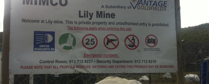 The Lily Mine. Picture: Kgothatso Mogale/EWN