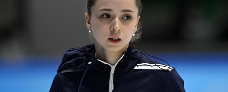 Russia's Kamila Valieva attends a training session on 12 February 2022 prior the Figure Skating Event at the Beijing 2022 Olympic Games. Picture: Picture: Manan Vatsyayana/AFP
