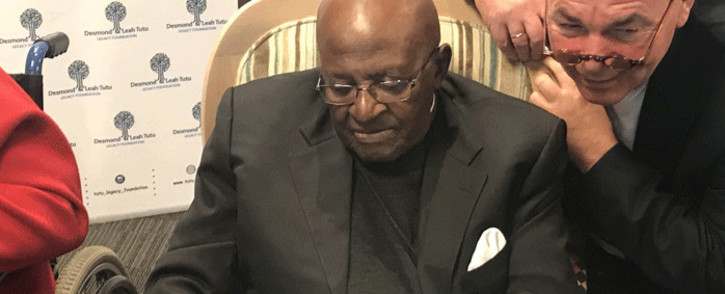 Archbishop Emeritus Desmond Tutu pictured at the 7th Annual Desmond Tutu International Peace Lecture on 9 October 2017. Picture: Kevin Brandt/EWN