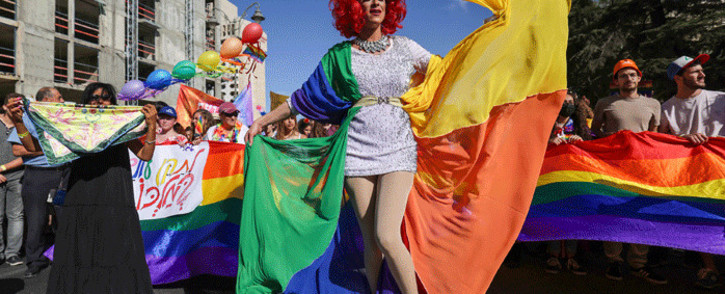 A drag queen poses for a picture as she takes part in an annual Pride Parade as Israel lifted COVID-19 restrictions, in Jerusalem on June 3, 2021. Thousands took part in Jerusalem's Pride march under heavy security over fears of extremism and a year after most of the globe's pride events were scrapped over the coronavirus pandemic. Picture: Emmanuel Dunand / AFP.
