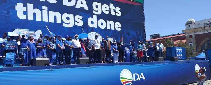 Democratic Alliance (DA) leader John Steenhuisen at a rally in Johannesburg. Picture: Jacques Hoon.