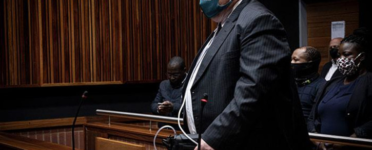 Former Bosasa COO Angelo Agrizzi appears in the Palm Ridge Magistrates Court on 14 October 2020. Agrizzi was denied bail in his corruption and bribery case. Picture: Xanderleigh Dookey/EWN