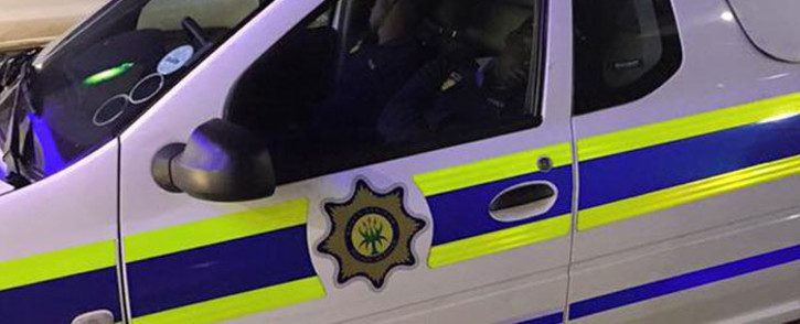 Two police officials were photgraphed sleeping while on duty over the weekend. Picture: @Abramjee on Twitter.
