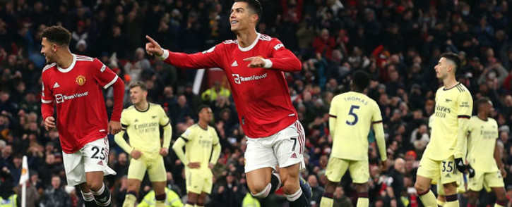 FILE: Manchester UnIted's Cristiano Ronaldo celebrates his goal against Arsenal during their English Premier League match on 3 December 2021. Picture: @ManUtd/Twitter