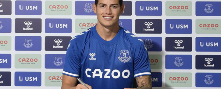 Colombia footballer James Rodriguez has signed for Everton. Picture: @jamesdrodriguez/Twitter