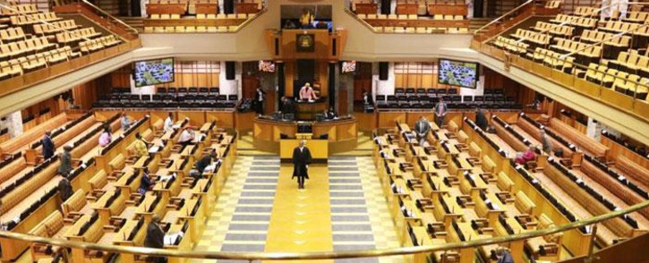 FILE: A National Assembly hybrid plenary sitting in line with COVID-19 regulations on 27 August 2020. Picture: @ParliamentofRSA/Twitter