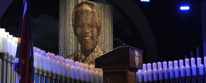 FILE: Ninety-five candles that resemble the years of former President Nelson Mandela at the State Funeral held in Qunu, Eastern Cape. Picture: GCIS.