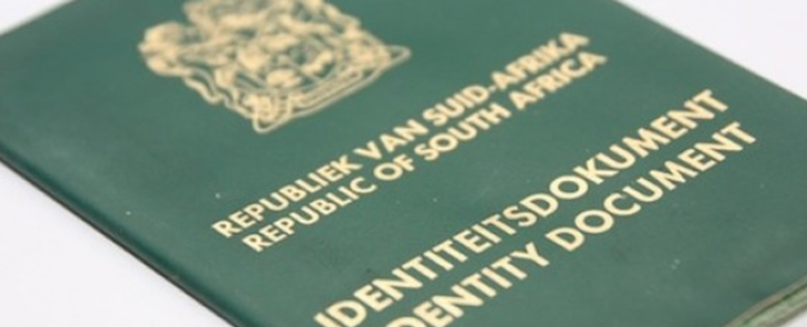 South African Identity Document. Picture: Supplied. 