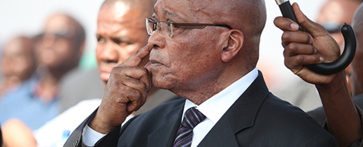 FILE: President Jacob Zuma paid tribute to Solomon Mahlangu's mother Martha Mahlangu at her funeral in Pretoria on Saturday 22 March 2014. Picture: Taurai Maduna/EWN.