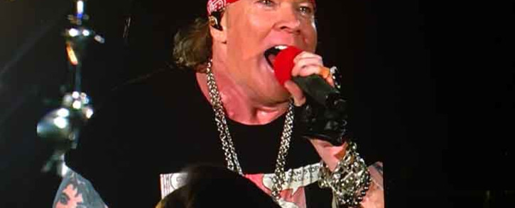 Axl Rose on stage in Johannesburg. Picture: Gia Nicolaides/EWN