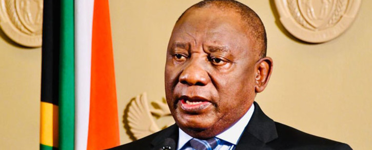 FILE: President Cyril Ramaphosa addressing the nation on 11 July 2021. Picture: GCIS.
