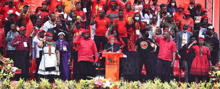 The EFF held it manifesto launch on 26 September 2021. Picture: EFF.
