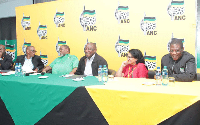 FILE: ANC leadership at the party's special NEC meeting on 29 September 2019 in Pretoria. Picture: @MYANC/Twitter