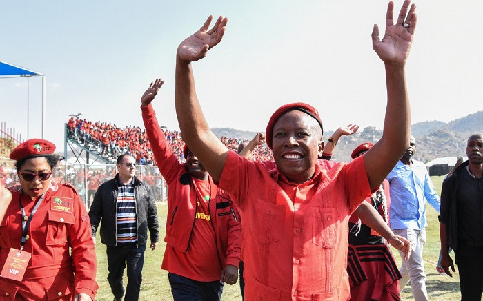 FILE: EFF leader Julius Malema at the party’s sixth birthday celebration at Kanyamazane Stadium in Mpumalanga on Saturday 27 July 2019. Picture: @EFFSouthAfrica/Twitter