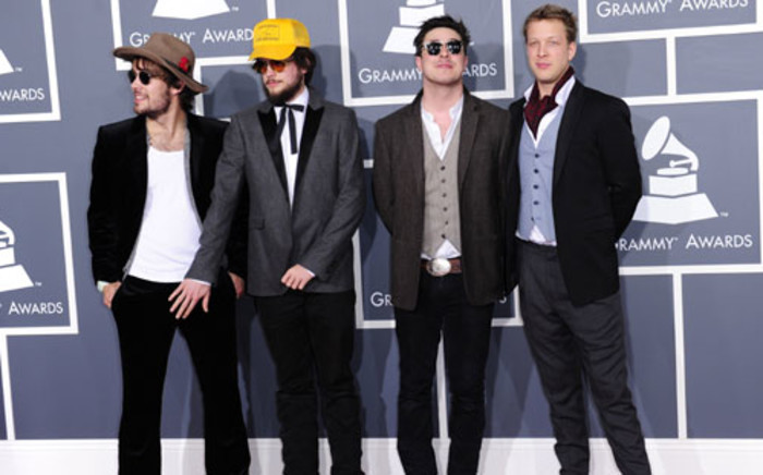 English folk rock band Mumford & Sons arrives for the 53rd Annual Grammy Awards at the Staples Center in Los Angeles, California, on February 13, 2011. Picture: AFP.