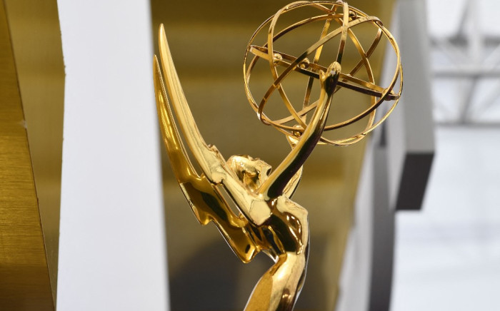 In this file photo an Emmy statuette is seen on the red carpet before guests arrive for the 71st Emmy Awards at the Microsoft Theatre in Los Angeles on September 22, 2019. Picture: AFP.