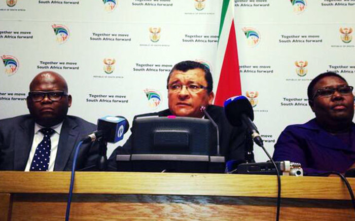 Advocate Denzil Potgieter during a press briefing in Cape Town on 30 June 2014. Picture: Carmel Loggenberg/EWN.