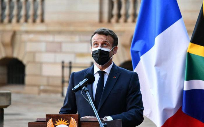 French President Emmanuel Macron at the Union Buildings in Pretoria during his official visit to South Africa on 28 May 2021. Picture: GCIS