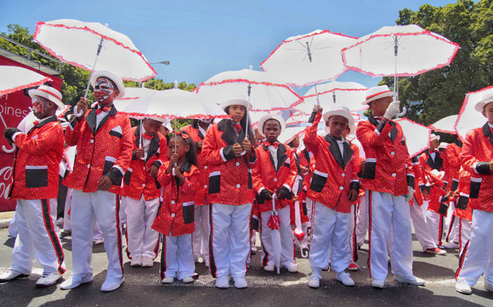 The D6 Hanover Troupe were he first to march at Cape Minstrel Parade on Saturday 2 January 2016. Here, the Members are waiting for the go ahead. Picture: Aletta Harrison/EWN