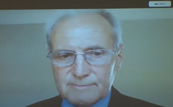 A screengrab shows former Eskom consultant Nicholas Linell testifying via video link at the state capture inquiry on 9 September 2020. Picture: SABC Digital/YouTube








